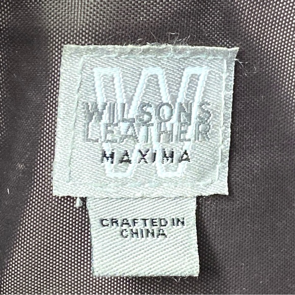 Wilson’s Leather Vintage Y2K Brown Leather Satchel “Maxima” Tote Handbag Purse - Picture 11 of 16